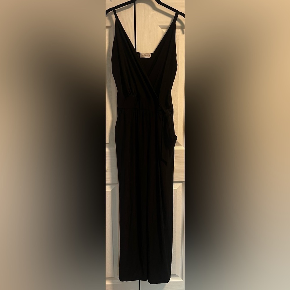 Kaileigh Black Sleeveless Wide Leg Jumpsuit